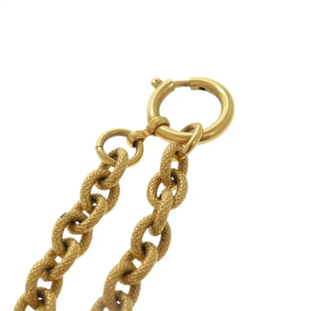 Chanel Cc Logo Pendant Necklace Gold- #256689C15B